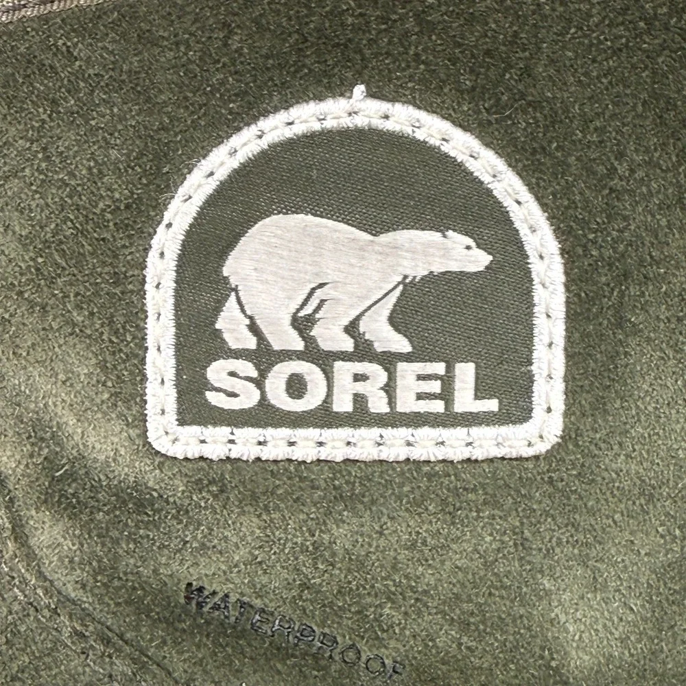 Sorel Tivoli III Green Black Snow Boots 7.5 Waterproof Faux Fur Gorpcore Ski